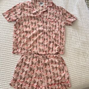 Bouffants & Broken Hearts Sheep Print Pajama Set